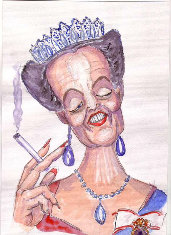 ./margrethe.jpg er et blandt mange tegninger, billeder og karikaturer her på karikarurtegning.dk