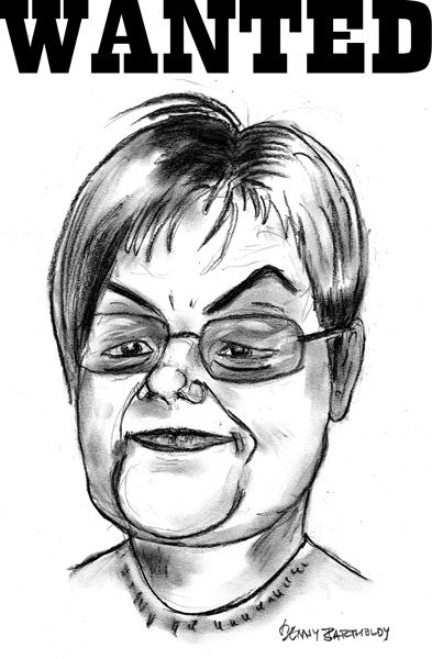 ./wanted.jpg er et blandt mange tegninger, billeder og karikaturer her på karikarurtegning.dk